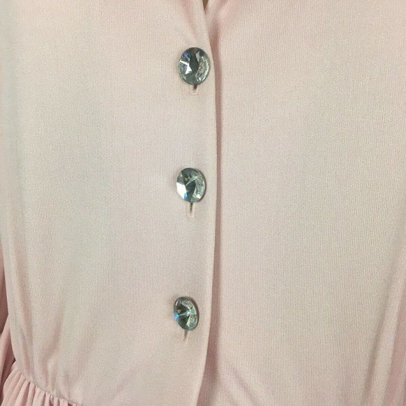 Ayres Unlimited Pink Vtg Maxi Dress Wmns vtg k102 - Picture 6 of 8